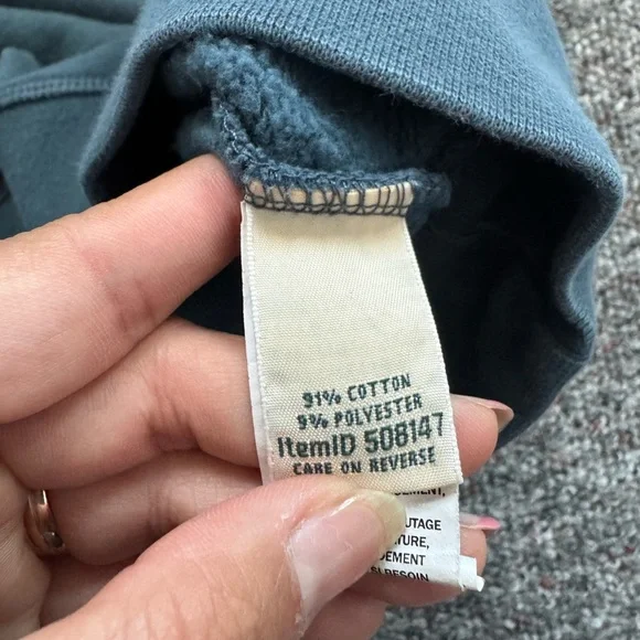 L.L. Bean Men's Vintage Teal Crewneck Cotton Sweater Small - Picture 10 of 10